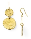 Kenneth Jay Lane's gold-plated earrings are a chic way to keep the change. Trimmed in hammered coin-shaped drops, this pair is totally bankable.