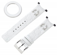 Gucci YFA50005 U-Play Kit Medium White Leather Watch Case Gucci YFA50005 U-Play Kit Medium White Leather Watch Case