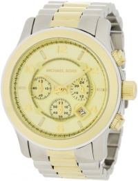 Michael Kors Watches Michael Kors Men's Two-Tone Oversize Runway (Two Tone) Michael Kors Watches Michael Kors Men's Two-Tone Oversize Runway (Two Tone)