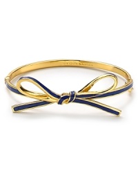 kate spade new york puts a rich spin on the girlish ribbon theme. This sweetly styled bangle is a chic reminder to be jeweled. kate spade new york puts a rich spin on the girlish ribbon theme. This sweetly styled bangle is a chic reminder to be jeweled.