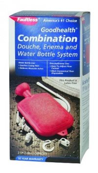 Faultless By Apotthecary Products, Inc. Faultless Goodhealth Combination Style Douche, Enema and Water Bottle System Latex Free, 1-Count Faultless By Apotthecary Products, Inc. Faultless Goodhealth Combination Style Douche, Enema and Water Bottle System Latex Free, 1-Count