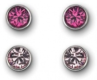 Swarovski Harley Fuchsia Pierced Earrings Set 1111908