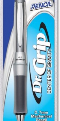 Pilot Dr. Grip Center of Gravity 0.7mm Mechanical Pencil, Charcoal Gray Barrel, 36280 Pilot Dr. Grip Center of Gravity 0.7mm Mechanical Pencil, Charcoal Gray Barrel, 36280