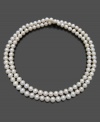The classic glamour of cultured freshwater pearls (8-9 mm) shines in this smart, extra-long necklace. Approximate length: 36 inches.