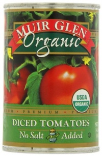 Muir Glen Organic Diced Tomatoes, No Salt, 14.5-Ounce Cans (Pack of 12) Muir Glen Organic Diced Tomatoes, No Salt, 14.5-Ounce Cans (Pack of 12)