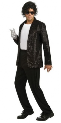 Adult Deluxe Michael Jackson Billie Jean Jacket - Medium Adult Deluxe Michael Jackson Billie Jean Jacket - Medium