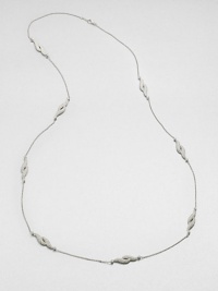 EXCLUSIVELY AT SAKS. An elegant style featuring hand-set, pavé crystal feather stations on a delicate link chain. CrystalsRhodium-plated brassLength, about 36Lobster clasp closureImported EXCLUSIVELY AT SAKS. An elegant style featuring hand-set, pavé crystal feather stations on a delicate link chain. CrystalsRhodium-plated brassLength, about 36Lobster clasp closureImported