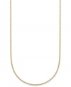 Add a touch of luxury with a simple chain. Giani Bernini's Venetian necklace is crafted in 24k gold over sterling silver. Approximate length: 30 inches.