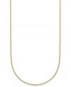Add a touch of luxury with a simple chain. Giani Bernini's Venetian necklace is crafted in 24k gold over sterling silver. Approximate length: 30 inches.