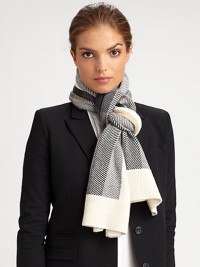 Giants half check design adds signature style to this luxurious cashmere wrap.Cashmere19 X 77Dry cleanImported