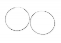 Unwritten Sterling Silver Earrings, Endless Hoop