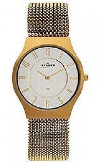 Skagen Silver Dial Gold-plated Men's Watch 233LGG3L Skagen Silver Dial Gold-plated Men's Watch 233LGG3L