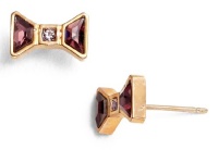 MARC BY MARC JACOBS Crystal Bow Stud Earrings, Rose Gold MARC BY MARC JACOBS Crystal Bow Stud Earrings, Rose Gold