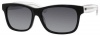 Emporio Armani EA9874/P/S Sunglasses - 0LTT Black Crystal (RV Gray Shaded Polarized Lens) - 55mm