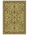 This traditionally styled rug from the St. Lawrence collection relies on timeless design to convey its stunning message. With an elaborate network of vines, blossoms and leaves woven into a tan field, the unique rug brings classic grace and elegance into your home.