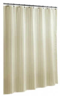 Ex-Cell Home Fashions By Appointment Woven Stripe Damask Fabric Shower Curtain Liner, Champagne Ex-Cell Home Fashions By Appointment Woven Stripe Damask Fabric Shower Curtain Liner, Champagne
