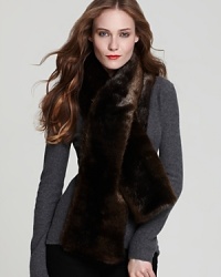 Exude Rachel Zoe's signature, super-luxe style in this oversized, faux fur scarf with a pull-through slit. Exude Rachel Zoe's signature, super-luxe style in this oversized, faux fur scarf with a pull-through slit.