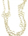 Tory Burch Large Clover Necklace Gold