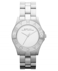 Show your love for Marc by Marc Jacobs with this sleek steel watch. Show your love for Marc by Marc Jacobs with this sleek steel watch.