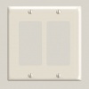 Leviton 80409-T 2-Gang, Decora/GFCI Device Decora Wallplate, Standard Size, Thermoset, Device Mount, Light Almond