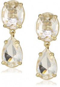 Kate Spade New York Plaza Athenee Clear Gold-Tone Drop Earrings Kate Spade New York Plaza Athenee Clear Gold-Tone Drop Earrings