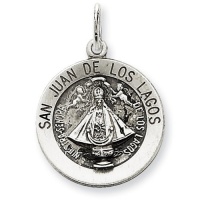 Sterling Silver Antiqued San Juan Los Lagos Medal Sterling Silver Antiqued San Juan Los Lagos Medal Sterling Silver Antiqued San Juan Los Lagos Medal Sterling Silver Antiqued San Juan Los Lagos Medal