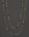 From the Paradise collection, a multi semi-precious stone necklace, designed by Marco Bicego. Shown doubled, but can be worn as one long strand.