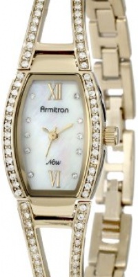 Armitron NOW Women's 753530MPGP Swarovski Crystal Accented Gold-Tone Bangle Watch Armitron NOW Women's 753530MPGP Swarovski Crystal Accented Gold-Tone Bangle Watch