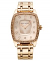 A touch of ladylike color creates a stunning watch from Juicy Couture's Beau collection.