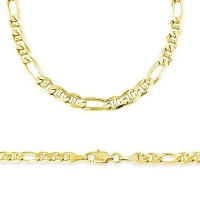 Solid 14k Yellow Gold Gucci Figarucci Chain Necklace 6mm 18 Solid 14k Yellow Gold Gucci Figarucci Chain Necklace 6mm 18