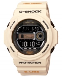 Rise and shine with the tides with this versatile sport watch from G-Shock. Rise and shine with the tides with this versatile sport watch from G-Shock.