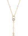 The Vatican Library Collection Gold-Tone Crystal Pearl Cross Necklace