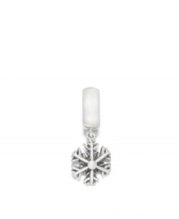 Capture the beauty of softly falling snow with this classic snowflake charm, in sterling silver. Donatella is a playful collection of charm bracelets and necklaces that can be personalized to suit your style! Available exclusively at Macy's. Capture the beauty of softly falling snow with this classic snowflake charm, in sterling silver. Donatella is a playful collection of charm bracelets and necklaces that can be personalized to suit your style! Available exclusively at Macy's.