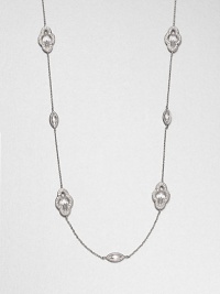 EXCLUSIVELY AT SAKS. Stations of brilliant, faceted stones framed with hand-set, sparkling pavé crystals on a delicate link chain. CrystalsCubic zirconiaRhodium-plated brassLength, about 36Lobster clasp closureImported EXCLUSIVELY AT SAKS. Stations of brilliant, faceted stones framed with hand-set, sparkling pavé crystals on a delicate link chain. CrystalsCubic zirconiaRhodium-plated brassLength, about 36Lobster clasp closureImported