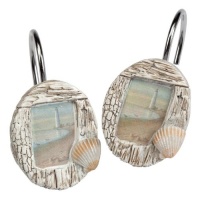 At the Beach - Shower Curtain Hooks - set of 12 At the Beach - Shower Curtain Hooks - set of 12