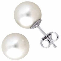 Exquisite High Luster Quality Sterling Silver Pearl Stud Earrings 6 Mm Perfectly Matched Pair. Exquisite High Luster Quality Sterling Silver Pearl Stud Earrings 6 Mm Perfectly Matched Pair.