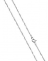 Nickel Free Italian Sterling Silver 1.5mm Rolo Sturdy Chain Necklace 18 inches