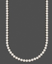 Perfect your look with polished pearls by Belle de Mer. This glamorous A+ Akoya cultured pearl necklace (8-8-1/2 mm) is the perfect finishing touch to your ensemble. Crafted in 14k gold. Approximate length: 24 inches. Perfect your look with polished pearls by Belle de Mer. This glamorous A+ Akoya cultured pearl necklace (8-8-1/2 mm) is the perfect finishing touch to your ensemble. Crafted in 14k gold. Approximate length: 24 inches.
