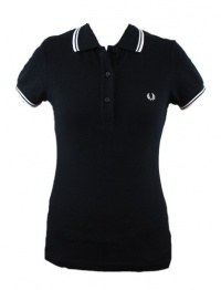 Fred Perry Women's Polo,Black/White,12