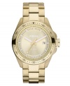 This striking Decker watch from Fossil features the perfect blend of modern and vintage.