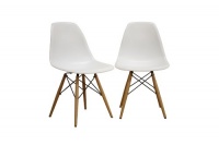 Baxton Studio LAC Plastic Side Chair Set of 2 Baxton Studio LAC Plastic Side Chair Set of 2