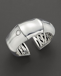 From the Bamboo collection, the Kick cuff was inspired by bamboo, designed by John Hardy. From the Bamboo collection, the Kick cuff was inspired by bamboo, designed by John Hardy.