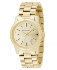 Add a little sunshine to your style with this gorgeous watch by Michael Kors. Add a little sunshine to your style with this gorgeous watch by Michael Kors.