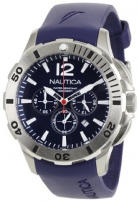 Nautica Men's N16565G BFD 101 Navy Resin and Blue Dial Watch Nautica Men's N16565G BFD 101 Navy Resin and Blue Dial Watch