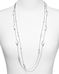 Strike silver with this long link illusion necklace from Lauren Ralph Lauren. Designed to add delicate shine, it encapsulates chic yet understated accessorizing. Strike silver with this long link illusion necklace from Lauren Ralph Lauren. Designed to add delicate shine, it encapsulates chic yet understated accessorizing.