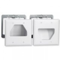 Datacomm 50-3332-WH-KIT Flat Panel TV Cable Organizer Kit - White Datacomm 50-3332-WH-KIT Flat Panel TV Cable Organizer Kit - White