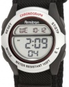 Armitron Men's 408095SIL Chronograph Black Strap Digital Sport Watch