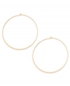 A classic touch. Studio Silver's endless hoop earrings, set in 18k rose gold over sterling silver, offer a timeless look that's quite elegant. Approximate diameter: 2-1/4 inches.