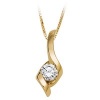 1/3 ct. Diamond Sirena Solitaire Pendant in 14K Yellow Gold