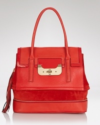 Tote bags don't come brighter than this leather style from DIANE von FURSTENBERG. Crafted from leather and sized for all your fashion girl essentials, it's all in a day's work bag. Tote bags don't come brighter than this leather style from DIANE von FURSTENBERG. Crafted from leather and sized for all your fashion girl essentials, it's all in a day's work bag.